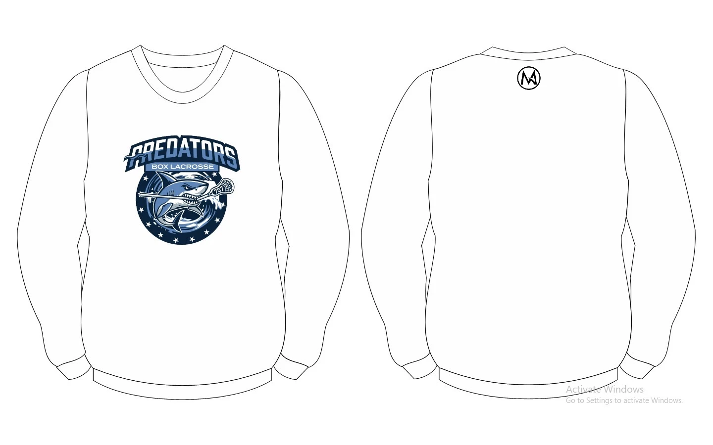 Predators Crewneck - White