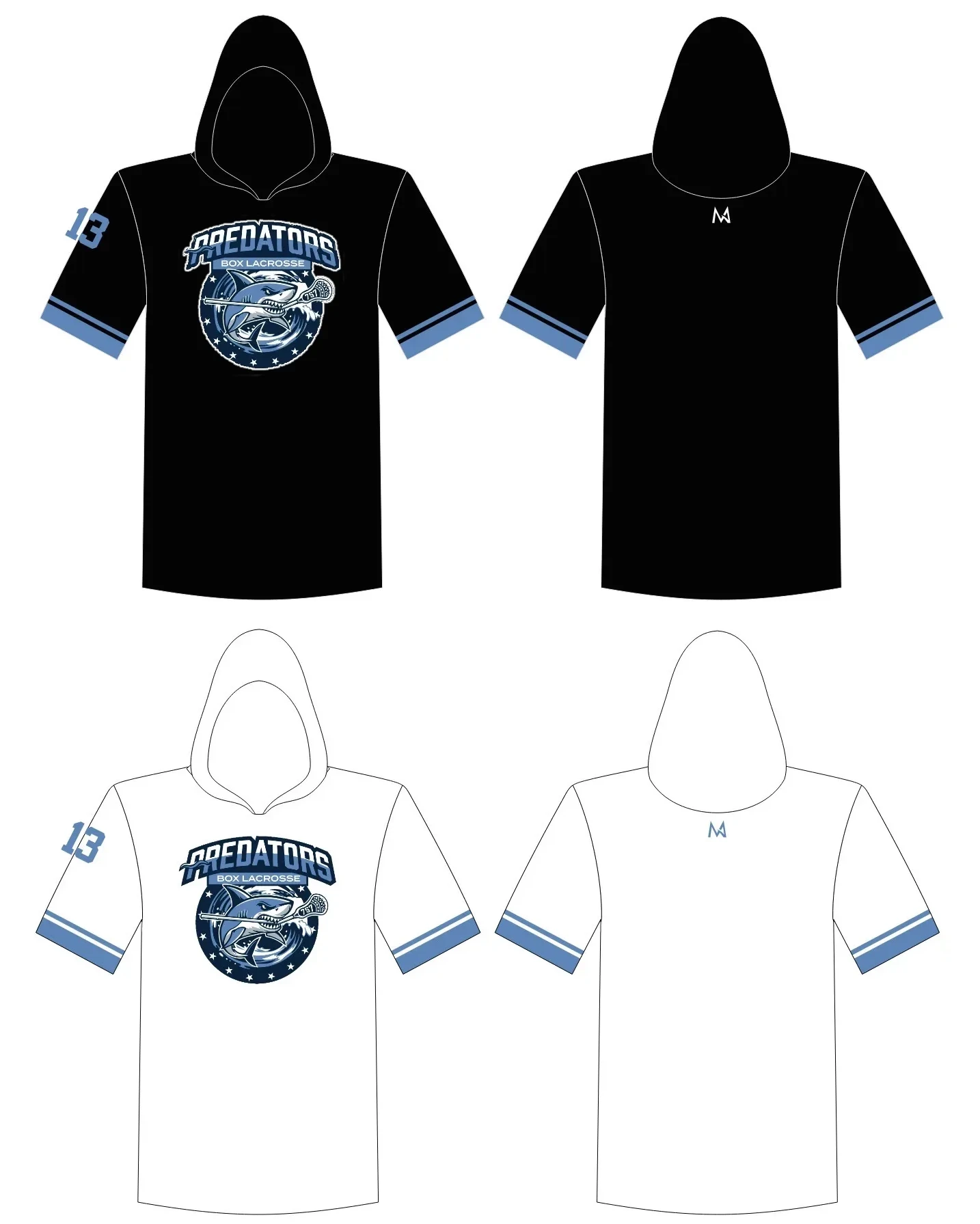 Predators Hooded Shooter Shirt - Black