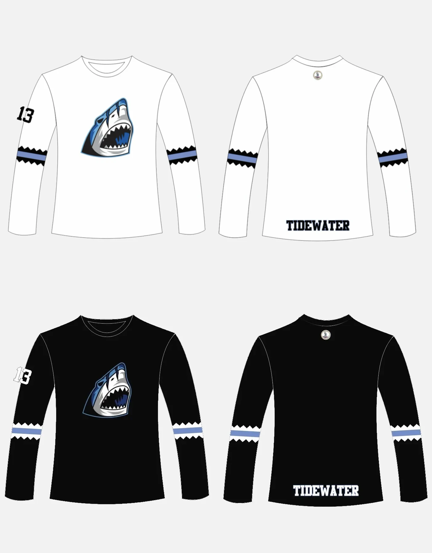 Predators Long Sleeve Shooter Shirt - White