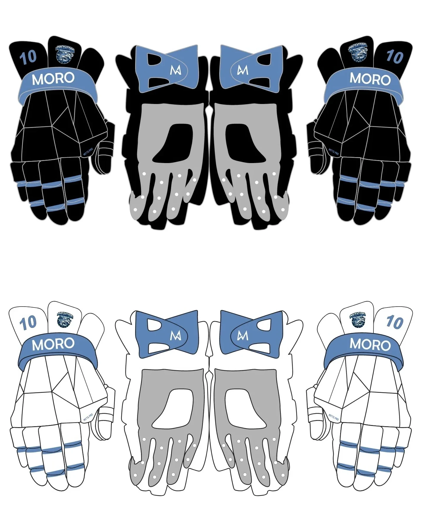 Predators Moro Mitts - Black