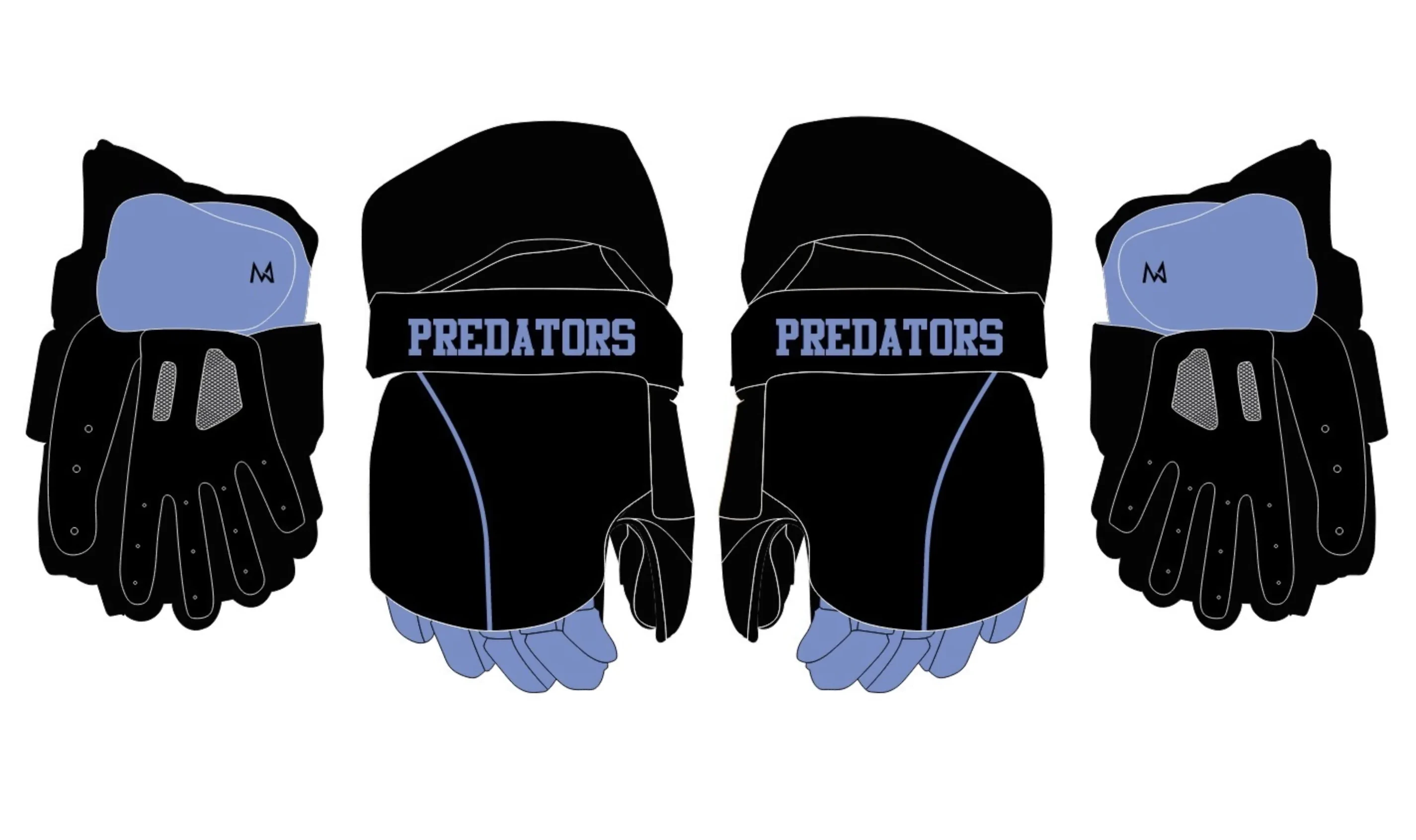 Mountaineer Goalie Gloves - Black